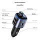 Автомобильный Bluetooth-приемник-зарядное устройство Philips, плеер с функцией быстрой зарядки, автомобильный прикуриватель, многофункциональный преобразователь 4107 - изображение 2