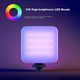 SmallRig 4055 Кільцеподібне світло RGB-заповнювальне світло для телефону Повнокольорове світлодіодне портативне кишенькове світло для прямих трансляцій, двоколірне світло тофу, бездзеркальна камера, портретна фотокамера, спеціальні ефекти для волосся - изображение 7