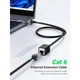 Патч-корд 1м, F/UTP cat 6 RJ-45 extension black Ugreen (U_11279) - изображение 2