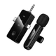 Беспроводной петличный микрофон Hoco L20B Fair 3-in-1 Lightning / Type-C / Jack 3.5mm Черный - изображение 3