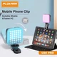 Накамерный RGB LED свет PLOKAMA U80 Pro 3000K-9900K 2000 mAh с креплением для телефона и камеры Черный - изображение 3