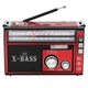 Портативное радио с аккумулятором Golon RX-381 красного цвета USB SD MP3 FM - изображение 1