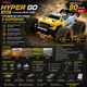 Радиоуправляемая машинка MJX Hyper Go 14207 1:14 4WD до 80 км/ч бесщеточный мотор Brushless металлическая трансмиссия RC монстр трак внедорожник LiPo 2S 3S скоростная - изображение 1