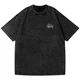 Футболка Stussy Washed oversize цвет черный, Размер M - изображение 1