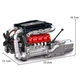 Конструктор Mould King Двигатель V8 Mercedes-Benz, 1169 деталей - изображение 8