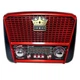 Портативный радиоприемник Golon RX-455S AM/FM/SW. USB/TF/BT Music Player. на аккумуляторе с солнечной панелью Красный (3227) - изображение 1