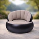 Надувное кресло AIR SOFA велюровое 80×80×67см Бежевый - изображение 1