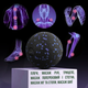 Массажный мяч PowerPlay PP-4350 Epp Massage Ball d8 см Черно/Фиолетовый (PP-4350_Purple_d8) - изображение 8
