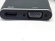 Адаптер 4K USB Type-C 3.1 -> HDMI/VGA/ТВ/USB 3.0/USB-C/OTG конвертер 5Gbps Серый - зображення 10