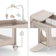 Кровать-манеж Kinderkraft Leody UP с пеленатором Beige (KCLEODUPBEG00AC) (00-00305404) - изображение 2