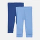 Леггинсы (2 шт) H&M 80см синий, голубой 241011071483 - изображение 1