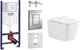 Інсталяція Grohe Rapid SL 38840000 (UA3873200A) з панеллю змиву Skate Cosmopolitan 38732000 + унітаз Devit Linea Rimless DLI30401111W Vortex Flush з сидінням Soft Close дюропласт - зображення 1