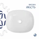 Раковина накладная Qtap Aquarius 470x380x120 мм, Marble, прямоугольная, с донным клапаном QTAQA188MR49782 - изображение 4