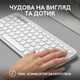 Клавіатура Logitech K380s Pebble Keys 2 Tonal Білий (6915630) - зображення 8