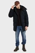 Чоловіча темно-синя куртка G-Whistler Padded Hooded Parka 2.1 G-Star RAW S D25347,D518 - зображення 2