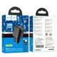 Мережевий зарядний пристрій Hoco CS21A 18W, USB-A, QC3.0, комплект з кабелем Micro-USB 1 м, швидка зарядка, чорний - зображення 2
