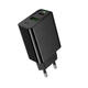 Сітчасте зарядне пристрій Hoco CS95A Leader PD30W+QC3.0 charger(EU) black - зображення 1