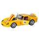 Машинка метал Ferrari 250 GTO жовта 1:32 світло звук інерція відчиняються двері капот багажник (TK-42580) - зображення 2