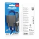 Мережевий зарядний пристрій Borofone BAS11A 10.5W з кабелем USB-C 1 м, USB-A, адаптер живлення для смартфонів, чорний - зображення 1