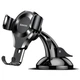 Автодержатель для телефона Baseus Osculum Type Gravity Car Mount SUYL-XP01, гравитационный держатель на панель/лобовое стекло, черный - изображение 1