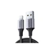 Дата кабель USB 2.0 AM to Lightning 2.0m US199 2.4A Black Ugreen (60158) - зображення 2
