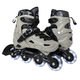 Комплект роликов для начинающих с защитой и шлемом Scale Sports Gray LF 605, размер 34-38 - изображение 2