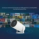 Проектор AMX100 (Android 12,120 lumen, Bluetooth+WiFi, 1280*720P) Белый - изображение 10