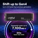 M.2 SSD Crucial P310 1TB PCIe 4.0 x4 NVMe 3D NAND для ПК и ноутбука (605829) - изображение 2