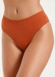 Труси бразиліана жіночі безшовні в рубчик Giulia BRASILIAN BRIEFS RIB L/XL Orange-burnt sienna - изображение 1