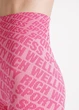 Спортивные леггинсы женские в рубчик Giulia LEGGINGS RIB WELLNESS L/XL Pink-bubblegum, леггинсы из микрофибры - изображение 9