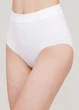 Высокие бесшовные женские трусики брифы Giulia MIDI BRIEFS L/XL White, из микрофибры, бельё повседневное - изображение 7