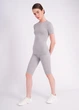 Базовая женская бесшовная футболка из микрофибры Giulia T-SHIRT S/M Grey-griffin, футболка для тренировок - изображение 6