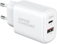 Мережевий зарядний пристрій ArmorStandart Poweraze 25W GaN Type-C + USB-A (ARM87067) (White) - изображение 1