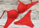 Комплект белья: бюстгальтер с двойным push-up и стринги 9301 Balaloum красный 70B/S - изображение 2