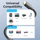 Кабель мультимедійний HDMI M to HDMI M 12.0m V2.0 4K30Hz braided Vention (ALLBM) - зображення 2