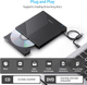 Внешний оптический привод CD/DVD ORIGBELIE USB 3.0 Type-C: CD-RW/DVD-ROM, Hub 8-в-1 (4xUSB, SD/TF), для Mac/Windows/Linux - изображение 5