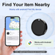 Bluetooth-трекеры GLOBELEC 2 шт. для Android, Google Find Hub, поиск ключей и багажа, BLE, IP65, Black - изображение 3
