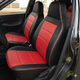 Авточохли на Moskvich 426 Auto Style пілот кожзам чорно червоний - зображення 3