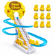 Интерактивная игра для детей Small Duck утиные гонки 5,5х14х25,5 см 3 уточки музыкальная игрушка эскалатор с утками утиная трасса Желтый - изображение 6