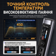 Умный паяльник FNIRSI HS-02B, PD 100 Вт/Type-C, 100-450°C, цифровая регулировка температуры + 3 насадки и чехол - изображение 4