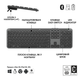 ІТ/наб LOGITECH MK950 Signature Slim Combo for Business - GRAPHITE - зображення 5
