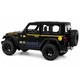 Машинка Jeep Wrangler Rubicon моделька іграшка металева колекційна 15 см Чорний (1687379) - зображення 3