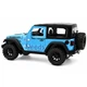 Машинка Jeep Wrangler Rubicon моделька игрушка металлическая коллекционная 15 см Голубой (6656757) - изображение 3