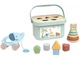 Развивающий бокс 3 в 1 сортер, каталка, пирамидка, Tooky Toy, TJ011 - изображение 1