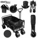 Складаний туристичний візок Kraft&Dele KD3089 160 л до 100 кг для саду, пляжу та перевезення вантажів - зображення 2