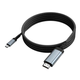 Перехідник Hoco UA43 Type-C to HDTV 4K 30Hz 1.8 м Сірий алюміній - зображення 6