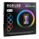 Лампа RGB OEM Crystal 3D 30 см 120 світлодіодів USB прозорий для фото та відеознімання - зображення 2