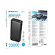 Power Bank Borofone BJ80A Clever 20000 mAh 22.5 W PD20W 4 USB порту чорний для заряджання пристроїв - зображення 6