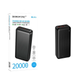 Power Bank Borofone BJ80A Clever 20000 mAh 22.5 W PD20W 4 USB порту чорний для заряджання пристроїв - зображення 8