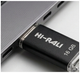 USB флешка 16 ГБ черный металл для хранения данных Hi-Rali Rocket - зображення 5